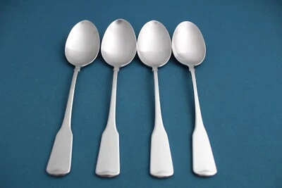 4 Place Oval Soup Spoons Oneida AMERICAN COLONIAL CUBE Satin Stainless 6 5/8" - Image 1 of 4