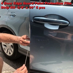 4 Door Clear Edge Guard Paint Protection For Toyota Highlander 3/8" x 30" x 4pc - Foto 1 di 4