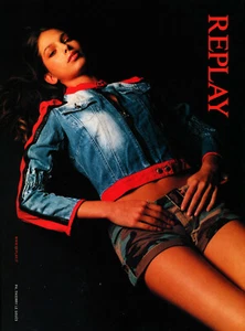 REPLAY magazine AD #22 RARE OOP foreign BRIGITTA MUNKACSI hot model SEXY PIN-UP - Picture 1 of 1