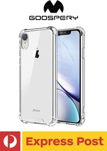 iPhone XR SUPER PROTECT Clear ShockProof Case - Mercury Goospery - Picture 1 of 11