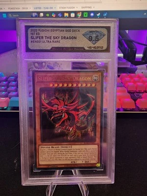 Slifer the Sky Dragon EGS1-EN001 Egyptian God Deck, 1st ED. Gem Mint 10 Graded!! - Image 1 of 2