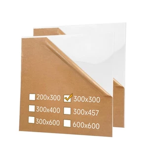 2 Stück Weißzellig Gegossen Acryl Platten 1/8 Zoll 3 mm Glänzend 12x12 300x300 mm Laser... - Bild 1 von 9