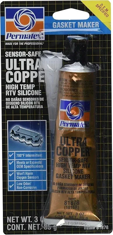 Permatex 81878 3 Oz Ultra Copper RTV Silicone Gasket Maker