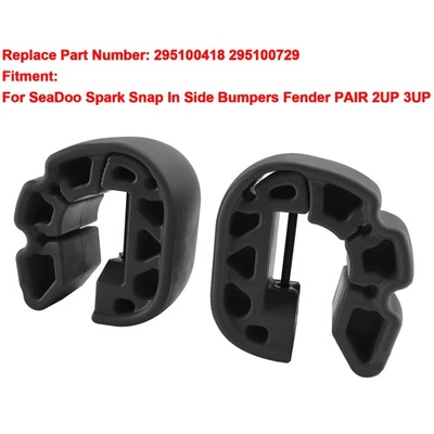 Watercraft Buffer Snap-In Fender Bumper 295100418 Black For Sea-Doo Spark Gtr - Image 1 of 4