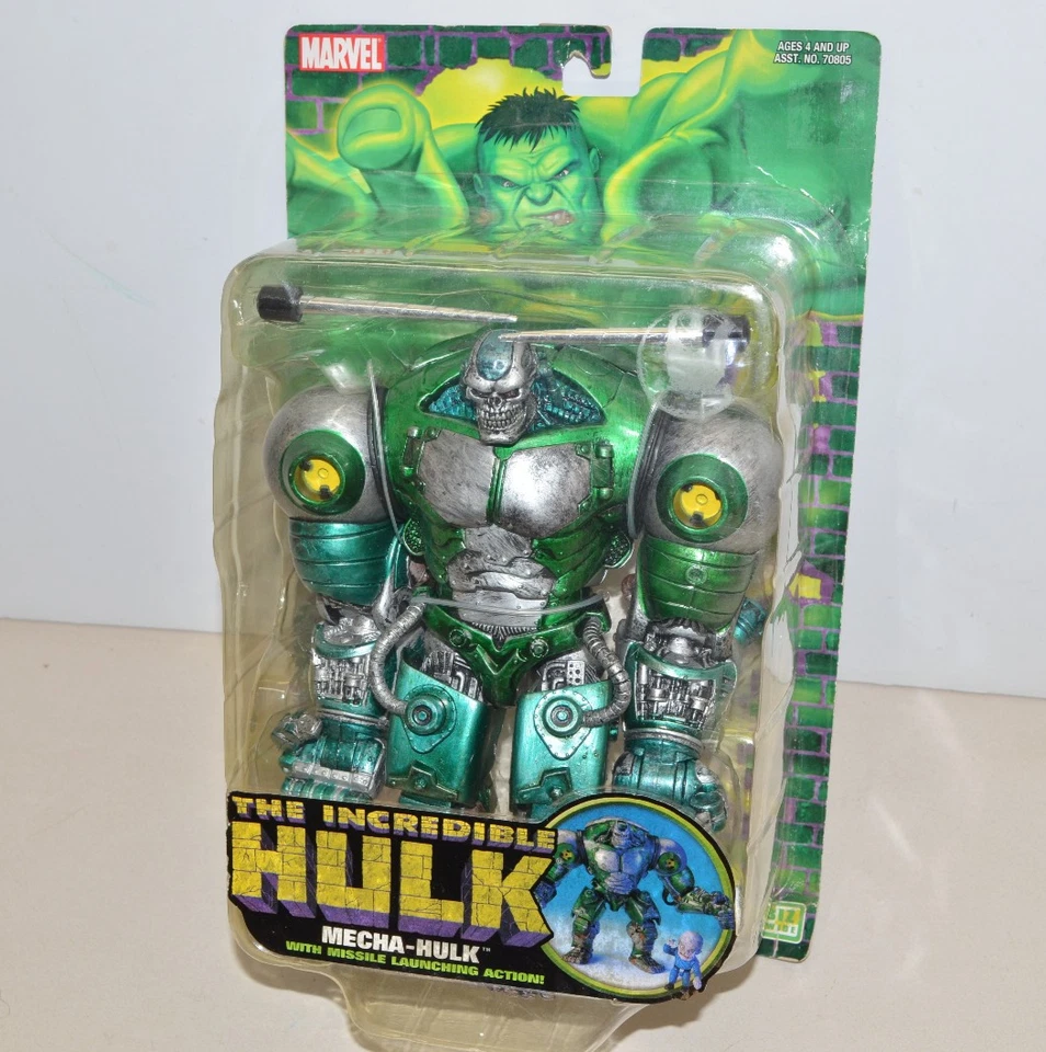 Figura de acción Marvel Legends Hulk Classics MECHA-HULK sin usar, en caja 2004 escala 6" Toybiz Foto 1 de 4