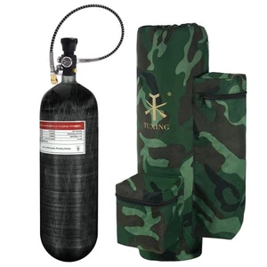 4500psi 6.8L/414ci Carbon Fiber Paintball HPA Air Tank with PCP Air System Du... - Picture 1 of 9