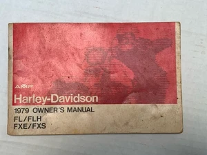 Harley Davidson AMF 1979 manual del propietario FL FLH FXE FXS de colección OEM - Imagen 1 de 12