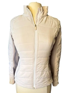 Lululemon Damen Midweight Jacke Beige Größe 4 Nylon Neutral Daumenlöcher Stretch - Bild 1 von 9