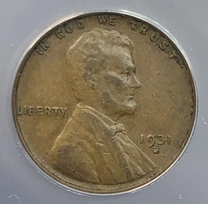 1931-S Lincoln centesimo di grano ANACS XF45 DATA CHIAVE **XKQEX2370 - Foto 1 di 4