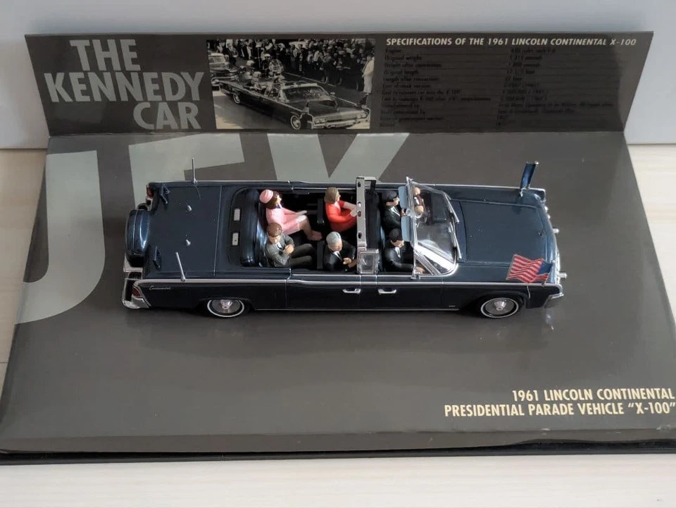 Minichamps 1/43 The Kennedy Car 1961 modelo diecast con vitrina Foto 1 de 4