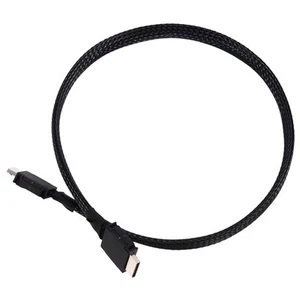 Câble D'Extension Souple Tressé PCIE 4.0 X4 GEN4 SAS4 Oculink SFF-8611 GPU 2584 - Photo 1/7