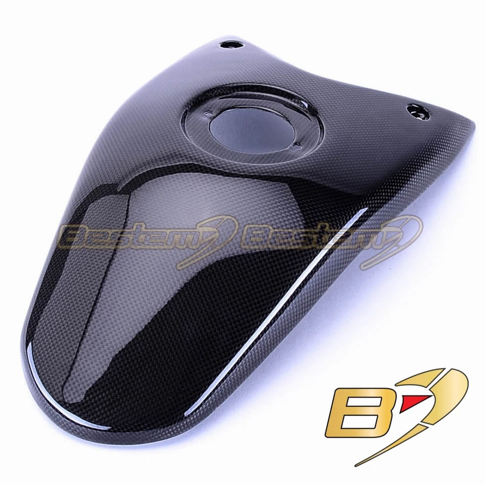 2007-2012 Ducati Hypermotard 796 1100 100% Carbon Fiber Tank Cover Pad Center - Image 1 of 4