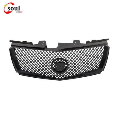Fit For Cadillac CTS 2008-2012 2013 Gloss Black Mesh Upper Grille Bumper Foto 1 de 4