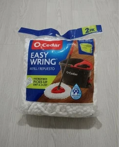 O’Cedar Spin Mop Bucket Head Replacements Microfiber Refills 2 Pack - Picture 1 of 5