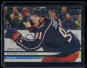 2025-26 Upper Deck Series 1 Kent Johnson Deluxe /250 #48 Columbus Blue Jackets - Picture 1 of 2