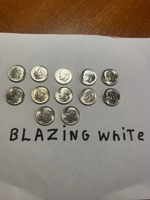 (12) 1954 to 1964 10C Roosevelt Dime All Are 90% Silver - Image 1 of 2