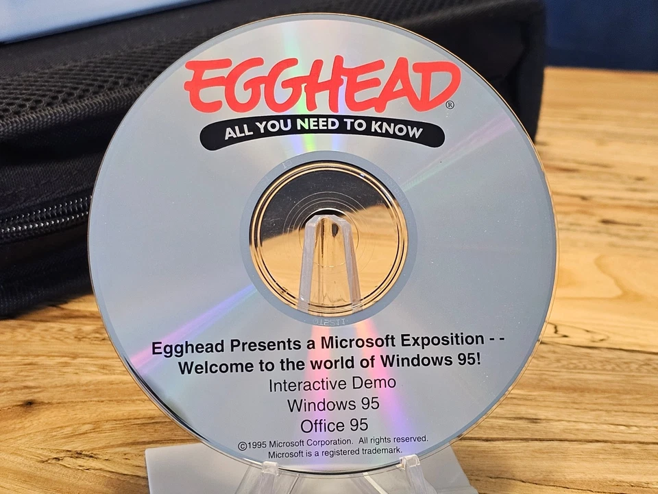 ULTRA RARO: Demostración interactiva y muestreador de Microsoft Windows 95 (variante Egghead) Foto 1 de 1