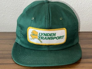 Vtg Lynden Transport Alaska Green SnapBack Trucker Hat. Made in USA - Picture 1 of 7