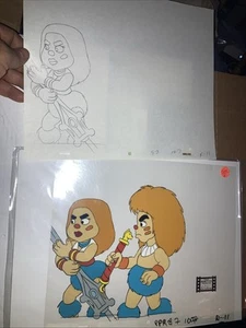 She-Ra Produzione Originale Animazione Art Cel Filmation Con Schizzo Originale Anche - Foto 1 di 13