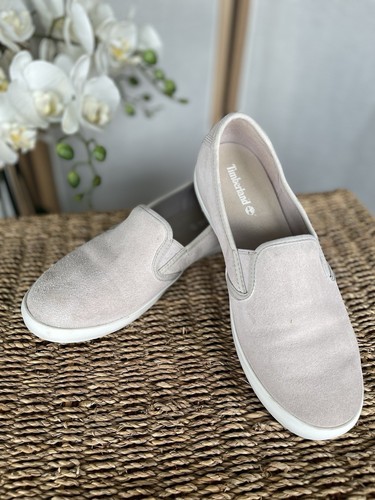 Timberland scarpe basse slip on in pelle scamosciata UK 6 5