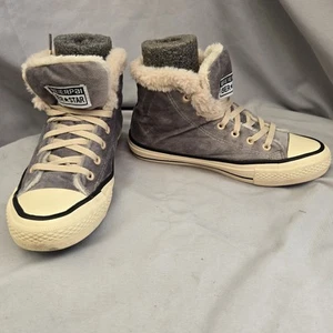 Zapatillas BEIERPAI 8ER Estrella Mujer EU 40 US 8.5 Gris Alto Top Imitación Piel Suave Zapatos - Imagen 1 de 16
