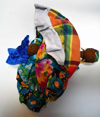 St Maarten Caribbean Reversible Rag Doll Toy 12" - Image 1 of 4