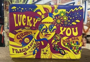 Lucky Brand Damen Duftdose LEER Y2K Hippie Retro Sammlerstück - Bild 1 von 3