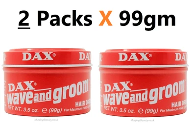 DAX Pomade Hair Styling Wave And Groom Hair Dress( 2 Packs X 99gm ) Foto 1 de 3