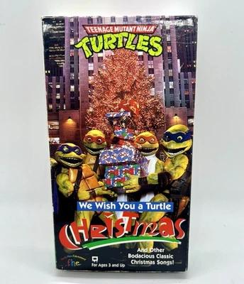We Wish You a Turtle Christmas 1994 TMNT VHS - Teenage Mutant Ninja Turtles EX - Image 1 of 4