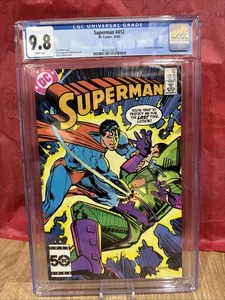 (1985) Superman #412: ¡EDAD DE COBRE! "LUTHOR--¡HOY MUERES!" Cómic graduado CGC 9,8 - Imagen 1 de 3