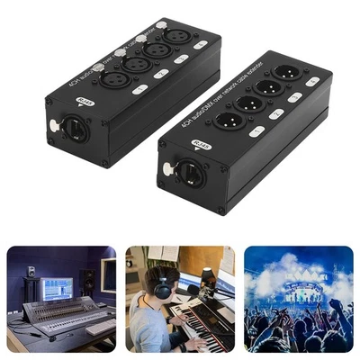 2Pcs 4 Channel Audio Network XLR Male Female to Single Ethercon Cable Extender - Image 1 of 4