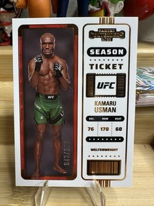 43/299 Kamaru Usman Bronze Season Ticket 2023 Panini UFC Contenders - Picture 1 of 7