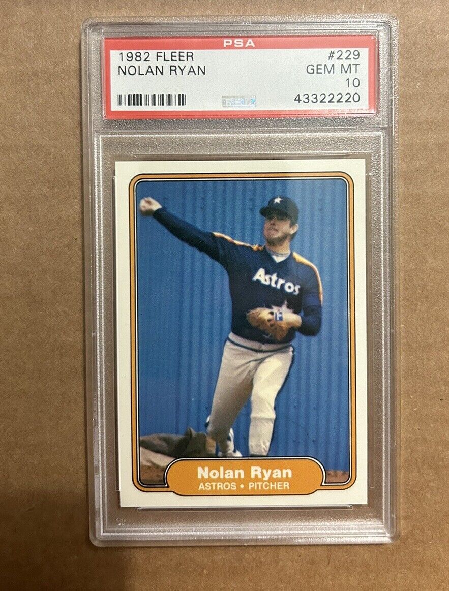 Nolan Ryan 1982 Fleer #229 PSA 10 🔥🔥 Mets Angels Astros Rangers