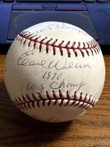 ORIOLES WS MANAGERS SIGNED AUTOGRAPHED OML BASEBALL! Weaver, Altobelli, Bauer! - Picture 1 of 4
