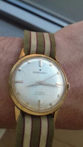Radiant ST-1686 HAND-WINDING VINTAGE WATCH MONTRE SWISS 60's UHR OROLOGIO RELOJ - Imagen 1 de 12