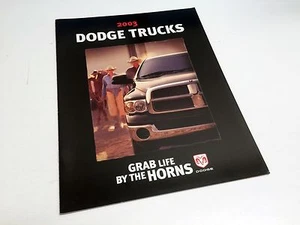 Dodge Ram 1500 2500 3500 2003 Dakota Durango Ram Van Viper Caravan Folleto - Imagen 1 de 1