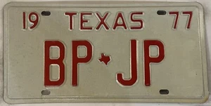 Vanity BP JP license plate Blake Brad Ben Brian John James Joe Jack Jim Jon Jay - Picture 1 of 8