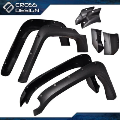 Guardabarros de bolsillo estilo todoterreno acampanado con textura apto para Toyota FJ Cruiser 2007-14 EE. UU. Foto 1 de 4