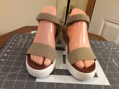 Sandalias informales de plataforma con correa al tobillo MIA tostadas para mujer EE. UU. 7M Foto 1 de 4