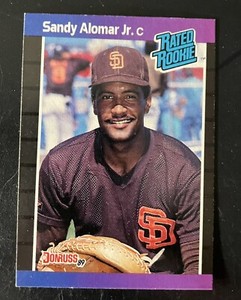 1989 Donruss 28 Sandy Alomar Jr.   San Diego Padres  RR, RC Baseball Card