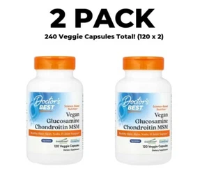 Doctor's Best, Glucosamine Chondroitin MSM with OptiMSM, 120 Veggie Capsules x 2 - Picture 1 of 5