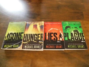 Gone Book Series Michael Grant books 1-4 Paperback Hunger Lies Plague - Picture 1 of 2