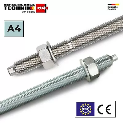 Ankerstangen M8 – M30 ETA A4 Gewindestangen Edelstahl Verbundanker Verbundmörtel - Bild 1 von 4