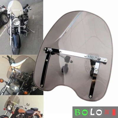 Smoke Windshield For Honda Shadow ACE Sabre Spirit VLX 600 750 1100 1969-2017  - Image 1 of 4