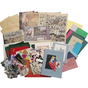 Junk Journal Supplies Destash Ephemera Paper Stickers X-MAS Variety Lot  100 Pcs - Picture 1 of 14