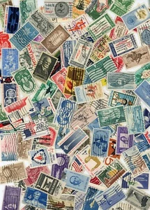 LOT of 100 DIFFERENT USED US postage stamps 4c & 5c 1958-1967 FREE SHIPPING - Bild 1 von 1