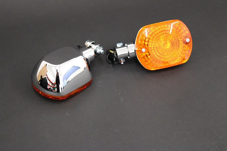 Новый Kawasaki x2 показатели качества металлический хромированный Z250 KH125 Kz пара - Изображение 1 из 1