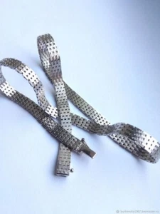 Vintage sterling silver 835 Necklace choker chain Europe,1980s,25.9g. - Picture 1 of 6