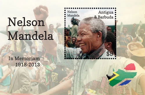 Antigua - 2013 President Nelson Mandela Souvenir Sheet - MNH - Image 1 of 1