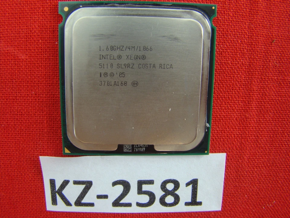 Intel Xeon 5110 Dual Core 1600MHz/4M/1066- SL9RZ #KZ-2581 - Image 1 of 1